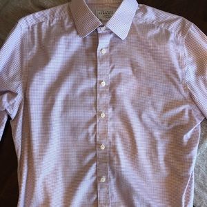 Charles Tyrwhitt slim fit purple check dress shirt